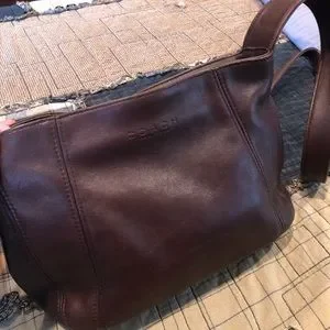 Coach | Bags | Vintage Coach 486 Brown Soft Leather Handbag